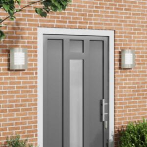 Pood24 Välisseina Lambid 2 pcs Hõbedane 23.5 x 10.5 x 26 cm