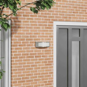 Pood24 Väline seinalamp Hõbedane 32 x 10 x 10 cm Roostevaba teras