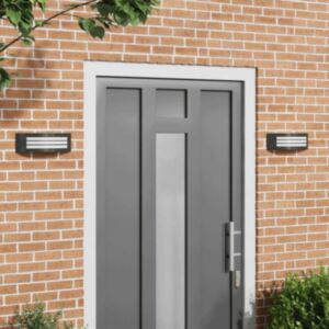 Pood24 Välisseina Lambid 2 pcs Must 32 x 10 x 10 cm Roostevaba teras