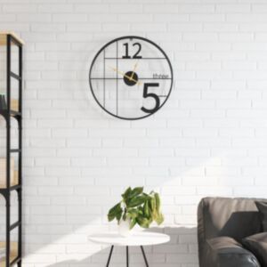 Pood24 seinakell, must, Ø50 cm, raud
