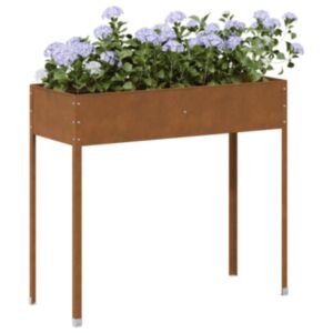 Pood24 taimekast, hall, 100,5x40,5x90 cm, ilmastikukindel teras