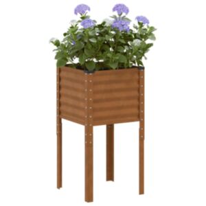 Pood24 taimekast, hall, 45x45x88 cm, ilmastikukindel teras