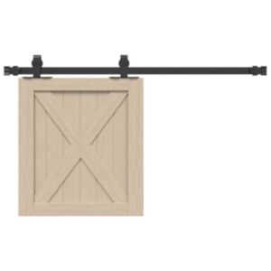 Pood24 lükandkapi uksekomplekt 91,5 cm süsinikterasest