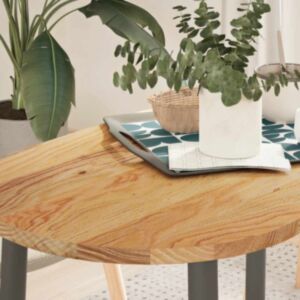 Pood24 lauaplaat, helepruun, 100 x 50 x 2 cm, tammepuit ovaalne