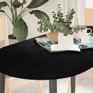 Pood24 lauaplaat, tumepruun, 120 x 60 x 2 cm, tammepuit ovaalne