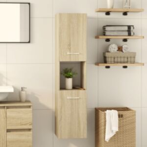 Pood24 vannitoakapp, Sonoma tamm, 30 x 30 x 130 cm, tehispuit