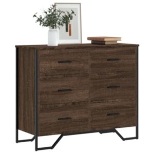 Pood24 kummut, pruun tamm, 91x35,5x74,5 cm, tehispuit