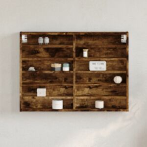 Pood24 vitriinkapp, suitsutatud tamm, 80x8,5x58 cm, tehispuit