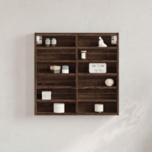 Pood24 vitriinkapp, pruun tamm, 60x8,5x58 cm, tehispuit