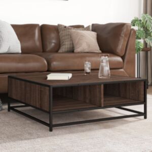 Pood24 diivanilaud pruun tamm 80x80x30 cm Engineered Wood and Metal