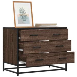 Pood24 Sahtlikapp Pruun tamm 70x41x56 cm Engineered Wood