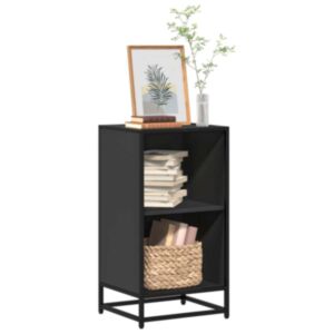 Pood24 raamatukapp Must 40x35x76 cm Engineered Wood