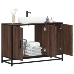 Pood24 vannitoa valamukapp pruun tamm 90x33x60 cm ehituspuit