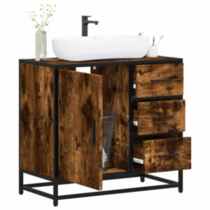 Pood24 vannitoa valamukapp suitsutamm 65x33x60 cm ehituspuit