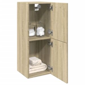 Pood24 vannitoakapp Sonoma tamm 30 x 30 x 80 cm tehispuit