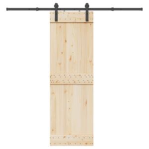 Pood24 liugukse tarvikute komplekt 213,5 cm terasest, must