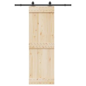 Pood24 liugukse tarvikute komplekt 152,5 cm terasest, must