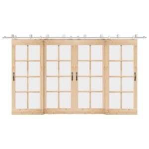 Pood24 liuguksetarvikute komplekt, 200 cm, roostevaba teras, hõbedane