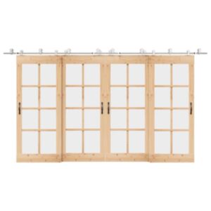 Pood24 liuguksetarvikute komplekt, 400 cm, roostevaba teras, hõbedane