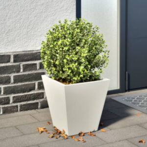 Pood24 aia taimekast, valge, 30x30x30 cm, teras