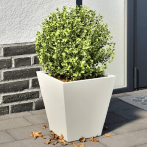 Pood24 aia taimekastid 2 tk, valge, 30x30x30 cm, teras