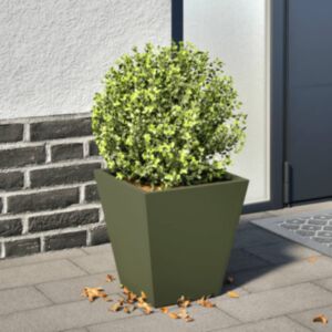 Pood24 aia taimekast, oliiviroheline, 30x30x30 cm, teras