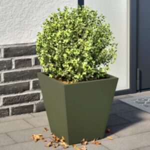Pood24 aia taimekastid 2 tk, oliiviroheline, 30x30x30 cm, teras