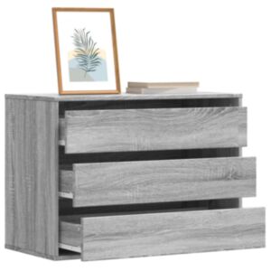 Pood24 nurga kummut, hall Sonoma tamm, 80x41x58 cm, tehispuit