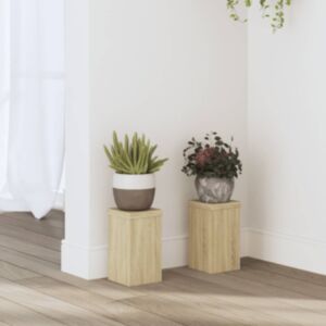 Pood24 taimealused 2 tk, Sonoma tamm, 10 x 10 x 18 cm, tehispuit