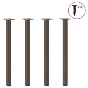 Pood24 konsooli lauajalad, 4 tk, naturaalne teras, 72-74 cm, teras