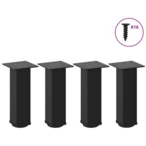 Pood24 kohvilaua jalad, 4 tk, must, 42-44 cm teras