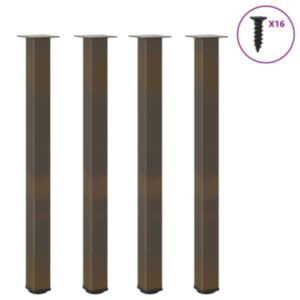 Pood24 baarilauajalad, 4 tk, naturaalne teras, 110-112 cm, teras