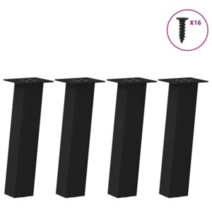 Pood24 kohvilaua jalad, 4 tk, must, 30 cm teras