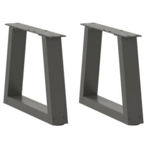 Pood24 Söögilaua jalad V-kujuline 2 tk Antratsiit 40x(30-31,3) cm