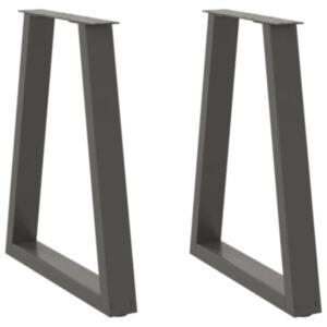 Pood24 söögilaua jalad V-kujulised 2 tk antratsiit 50x(72-73) cm teras