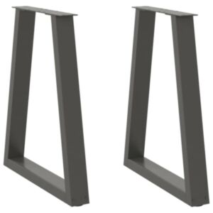 Pood24 söögilaua jalad V-kujulised 2 tk antratsiit 60x(72-73) cm teras