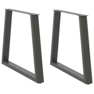 Pood24 Söögilaua jalad V-kujuline 2 tk Antratsiit 80x(72-73,3) cm