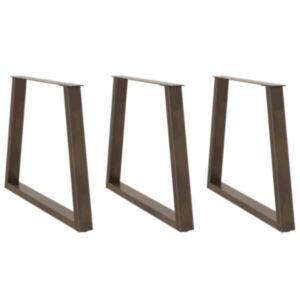 Pood24 söögilaua jalad, V-kujulised, 3 tk, naturaalne teras, 80 x (72–73,3) cm, teras