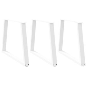 Pood24 Söögilaua jalad V-kujuline 3 tk Valge 90x(72-73,3) cm Teras