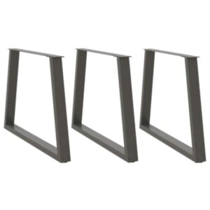 Pood24 Söögilaua jalad V-kujuline 3 tk Antratsiit 90x(72-73,3) cm
