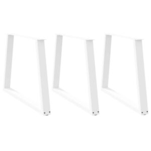 Pood24 Söögilaua jalad V-kujuline 3 tk Valge 100x(72-73,3) cm Teras