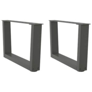 Pood24 Söögilaua jalad V-kujuline 2 tk Antratsiit 60x(30-31,3) cm