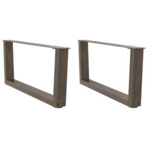 Pood24 kohvilaua jalad, V-kujulised, 2 tk, naturaalne teras, 70 x (30–31,3) cm, teras