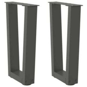 Pood24 Söögilaua jalad V-kujuline 2 tk Antratsiit 28x(42-43,3) cm