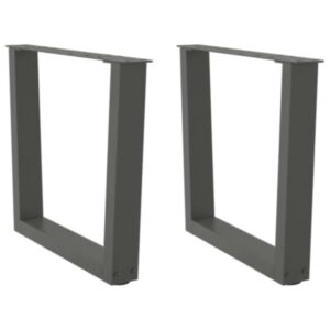 Pood24 Söögilaua jalad V-kujuline 2 tk Antratsiit 50x(42-43,3) cm