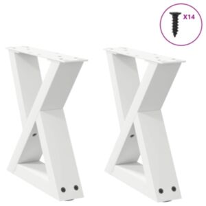 Pood24 Diivanilaua jalad 2 tk Valge 40x(30-31,3) cm Teras