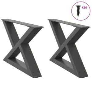 Pood24 Diivanilaua jalad 2 tk Antratsiit 60x(30-31,3) cm Teras