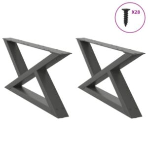 Pood24 Diivanilaua jalad 2 tk Antratsiit 70x(30-31,3) cm Teras