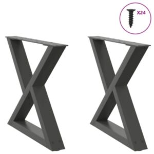 Pood24 diivanilaua jalad 2 tk antratsiit 50x(42-43,3) cm teras