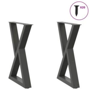 Pood24 Söögilaua jalad 2 tk Antratsiit 50x(72-73,3) cm Teras